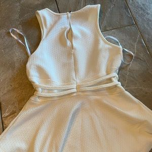 Ivory colored peplum tank